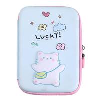 EVA Pencil Case Cartoon Design Large Capacity Student Pencil Box Wide Storage Soft Material School Supplies Gift for Kids