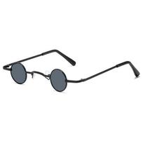 Punk Round Retro Ultra-Small Frame Sunglasses Men'S And Women'S Small Round Frame Prince Glasses Metal Glasses Hip-Hop Sunglasses