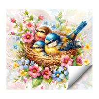 Static Window Sticker Decorative Bird Sticker Waterproof Scratch-Resistant Removable Sticker for DIY Home Decor A