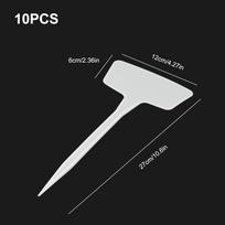Sodininkystės ženklas Įsmeigiamas į žemę Etiketė Ženklas Baltas 10 vnt Ilgis: 27/36CM 27cm white