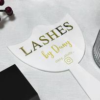 1Pcs Eyelash Technician Photo Prop Acrylic Handheld Lash Beauty Cards For Social Media Lash Salon Lash Extension Displaytools balta