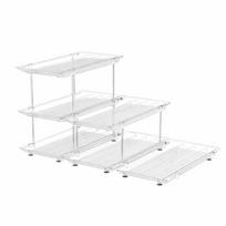 Multi-tier Pet Food Storage Rack Large Capacity Soda Can Dispenser Beverage Storage Rack  Fridge Style B