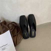 Women Summer Fashion Closed Toe Mules Slippers 35