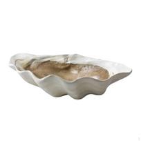 Kriauklių Padėklas Pakrantės Meninė Dekoratyvinė Dubenėlė Tualetiniam Staliukui, Kavos Stalui, Prieškambario Konsolė Moliuskas Clam Tray gray