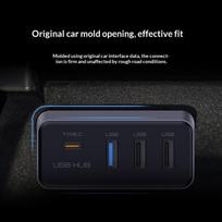 Car Glove Box USB HUB Docking Station 4-in-1 Multi Port Type C Splitter Adapter 480Mbps High Speed Data Transfer one size