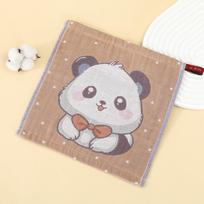 Children's Multi-layer Gauze Cotton Towel - Square Face, Hand & Bib Use 26x26 cm