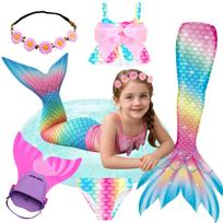 Undinėlės uodega undinėlės maudymosi kostiumas undinėlės kostiumas 5in1 monofinas 152/158 CM (nuo etiketės 150) J II 16 a multi