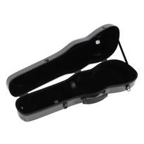 4 4 Violin Case Black Carbon Fiber Impact Resist Lightweight Soft Padding Violin Storage Box