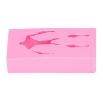 Male Human Body Mold DIY Cake Chocolate Mold Silicone Baking Mold for Household Kitchen L pink