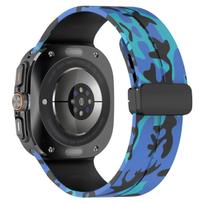 Camouflage Band for Samsung Galaxy Watch Ultra 47mm Silicone Magnetic Bracelet for Galaxy Watch 7 Ultra Replacement Watchband Galaxy 7 Ultra 47mm