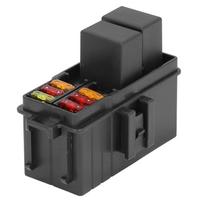 Fuse Relay Box with 2PCS 12VDC 30A 5 Pin Relays and 6PCS 5A 10A 20A Fuses Block for Car Boat 20A