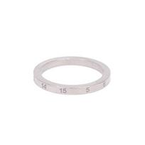 Maison Margiela Logo Narrow 925 Silver Ring Unisex rings Gold SI8UQ0002SV0129 10,Gold