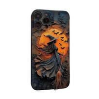Helovino raganos telefono dėklas iPhone 16/15 Pro Max smūgiams atsparus telefono dangtelis su kietu PC ir minkštu TPU apsauga nuo įbrėžimų 360 laipsnių apsauga telefono priedas iphone15ProMax