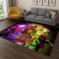 3D F-FNAF Game Cartoon Carpet Rug for Bedroom Living Room Sofa Doormat Home Decor,Kids Game Area Rug Non-slip Christmas Gift 40x60cm