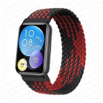 Nylon Band for Huawei Watch Fit 2 Strap smartwatch Accessories Elastic braided solo loop bracelet Correa Huawei Watch fit2 band huawei watch fit 2&XXS