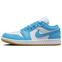 Jordan 1 Low White Gum Light Brown Dark Powder Blue Women's DC0774-104 36.5