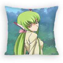 Anime Code Geass Mielas CC Pagalvės užvalkalas Sofa Svetainė Miegamasis Galvūgalis Atlošo Pagalvėlė Kvadratinė Pagalvėlė Pietų Metas 30x30 cm beige