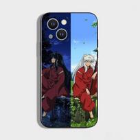 Anime I-Inuyasha Phone Case For iPhone 16 15 Plus 14 13 Pro Max 12 Mini 11 X XS XR 7 8 8Plus Black Soft Phone Coque iPhone11PROMAX