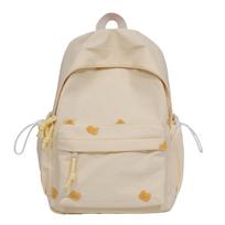 Love Embroidery Student Schoolbag Large Capacity Water-repellent Backpack