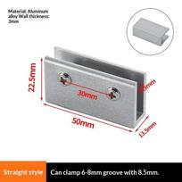 1Pcs Garden Fence Ceramic Tile Splicing Diy Panel Reinforced Clip Glass Clamp Combination Fixing Clip For Fish Tank Cabinet