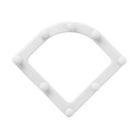 Anti-block Sink Filter Shelf Triangular Kitchen Sink Filter Bag  Kitchen Accessories White