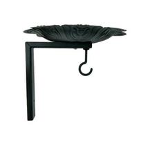 Metal Bird Feeder with Hanging Bracket Wall Mounted Bird Bath Heavy Duty Wall Hanger Hook for Planters Lanterns Wind Chimes 1pc