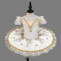 Fashionable Short Sleeve Elastic Leotard Tutu Puffy Skirt for Adult Child Girls Swan Ballet 110
