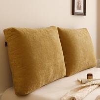 Large Color-Woven Linen Sofa Cushion: Soft, Removable, Washable Upholstered Backrest 55x50x15cm with core