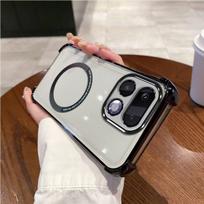 Case for realme 16 Pro 5G,Pro+ 5G Clear Magnetic Casing Electroplated Lens Frame Phone Cover realme 16 Pro 5G auksas