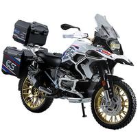 1/10 R1250 Gs Adv Alloy Racing Motorcycle Diecasts Metal Street Sports Motorcycle Model Simulation Sound And Light Kids Toy Gift