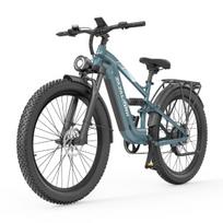 ZAZAWORK CF500 PRO Urban electric bike dual 1000W motors 48V 20Ah battery 27.5 x 3-inch tires hydraulic brakes žalia