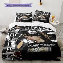 Custom Name Tom Kaulitz Bedding,Quilt Set Quilt Cover Pillowcase Home Birthday Gift (1 * duvet cover + 2 * pillowcase, without core) 135x200cm