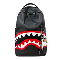 Schoolbag Fashion Trendy Brand Backpack Women's Large Capacity Shark Junior High School Student School Bag Women's Niche Simple Travel Lightweight accessories not included