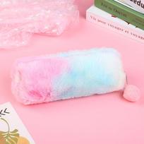 Korean Style Cute Heart Pencil Case for Girls - Japanese Plush Stationery Box for School Students