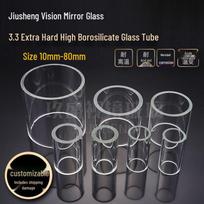 High Borosilicate Glass Sight Tube for Chemical Pipelines, Boilers, and Sight Glass Applications (19-80mm) Diameter 15mm, Length 100mm, Thickness 1.5mm