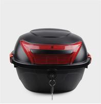 Matte Black Scooter Moped Top Box Tail Luggage Storage Case Clip W/ Lock Kit Usa