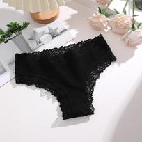 1Pc Sexy Cotton Brazilian Underwear Sexy Lace Panties for Women Female Low Waist Floral Lingerie Briefs Ladies Intimates S