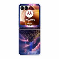 For Motorola Razr 50 Ultra Case Plastic Hard Painted Cartoon Transparent Back Cover Case for Motorola Razr 50 5G Hard PC Case 50 Moto Razr 50