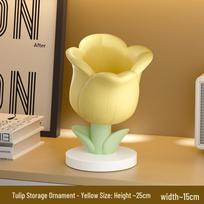 Tulip & Calla Lily Resin Flower Storage Ornament for Home Decor