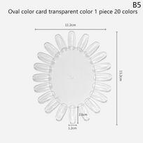 Nail Color Card For Nail Art Display False Tips Swatch Gel Nail Polish Stand Tips Practice Manicure Tools For False Tips