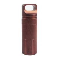 Pocket Pills Case Holder Waterproofs Aluminum Alloy Pills Box Keychains Portable Seal Medicine Storage Bottles