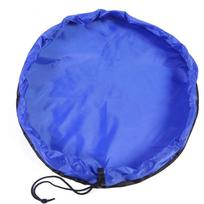 1pc Portable Toy Storage Bag with Play Mat, Easy Clean Organizer for Kids Blocks, Ideal for Home or Travel Gift Diameter 50cm
