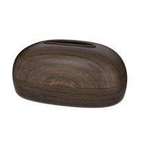 Plastic Tissue Storage Box Wood Grain Retro Light Luxury Napkin Holder Multi-functional Minimalist Decorative Paper Dispenser