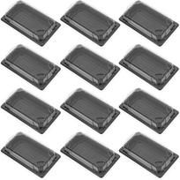100Pcs Sushi Box Disposable Packing Boxes Take Out Containers Fruit Boxes Carry Out Containers Party Supplies