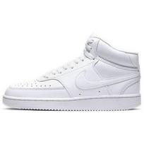 (WMNS) Nike Court Vision Mid 'Triple White' Women's CD5436-100 EU 36.5