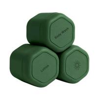 Yousheng 3Pcs Travel Containers Large Capacity Leak-Resistant Lightweight Portable Magnetic Shampoo Conditioner Storage