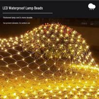 Warm White LED Net Fairy Lights šilta balta spalva
