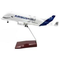 1/180 Scale Plane A330 Beluga Airways Airplane Toy 30cm Diecast Resin Large Airplane Model Jet Openable Cargo Bay with Base