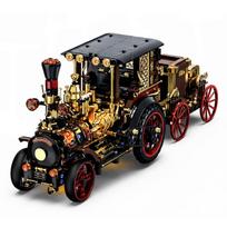 Retro garinis automobilis Rinkinys Techninis MOC Statybiniai Žaislai Kambario Papuošalas Blokeliai Mašinos Automobiliai Modelis Šventės Dovana Suaugusiajam PASIDARYK pats Plytos Žaislai gray