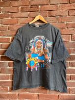 92’ WWF Tatanka Vintage 90s Rare Wrestling Rap Tee Black L S gray
